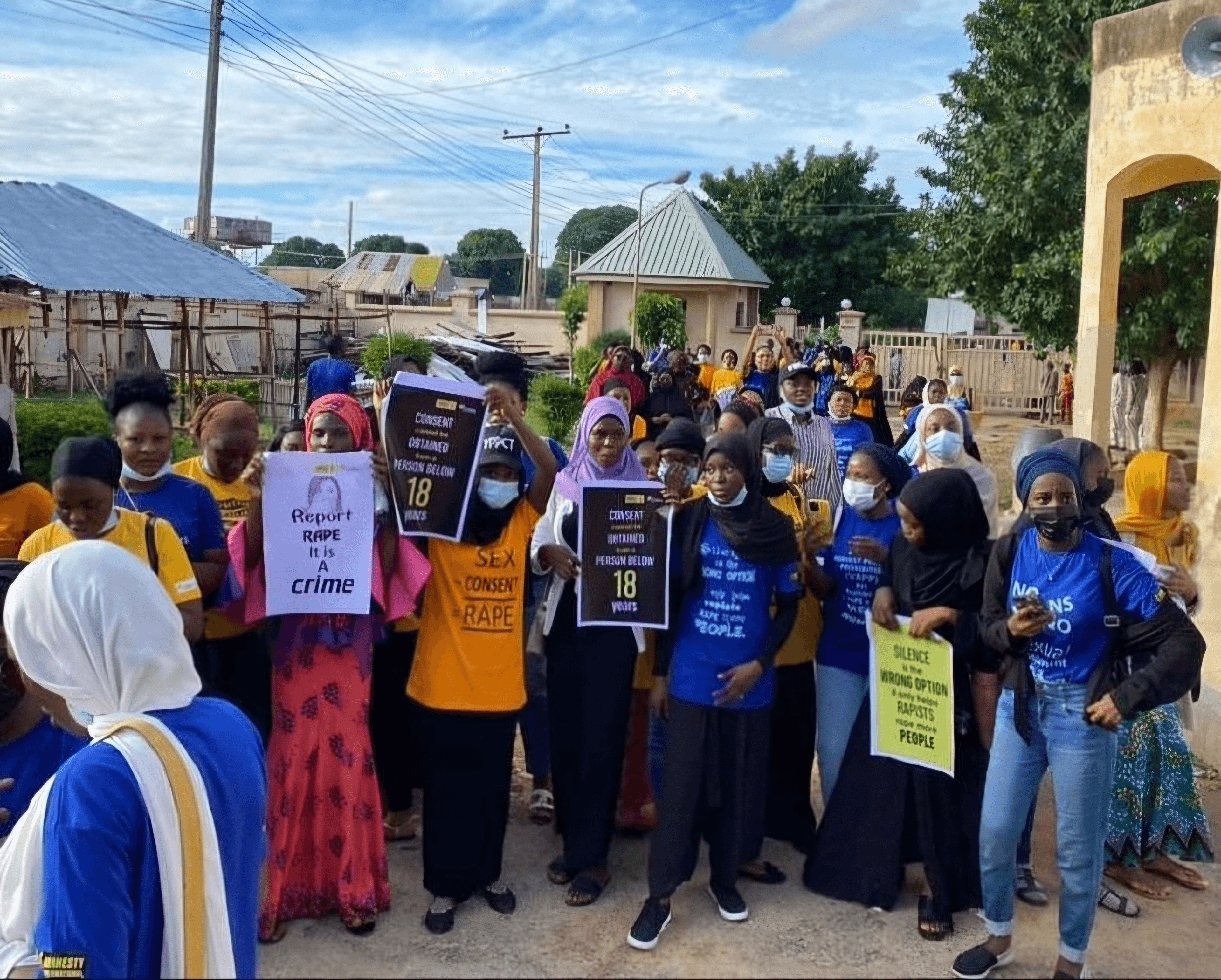 Students at outreach event